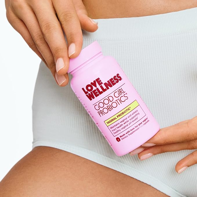 Love Wellness Good Girl Probiotics | Women’s Vaginal Health & pH Balance Supplement | Probiotic for Urinary Tract, Yeast, Odor & Immune Support | Gluten-Free | 30-Day Supply