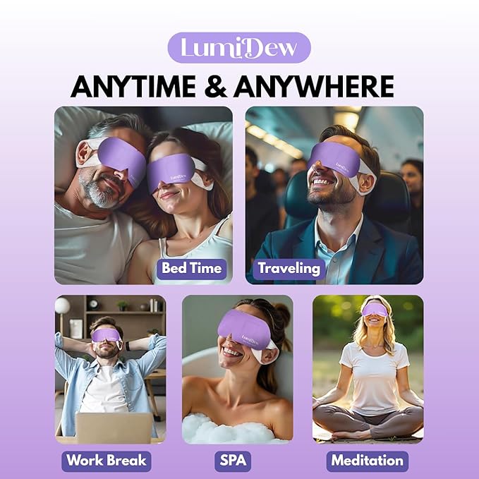 Steam Eye Mask, Self Heating Heated Eye Mask for Sleep, Warm Compress for Eyes, Moist Heat for Dry Eye Relief, Stye Eye Treatment, Spa, Travel Essentials & Relaxation Gifts, Unscented 16 Pack