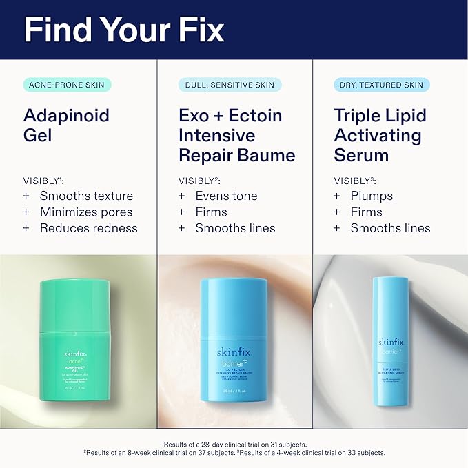 Skinfix Triple Lipid Activating Serum - 1 oz - Visibly Smooths & Firms Skin - Reduces Fine Lines & Wrinkles - Fast Absorbing, Non-Comedogenic, Fragrance Free, Vegan, Cruelty Free