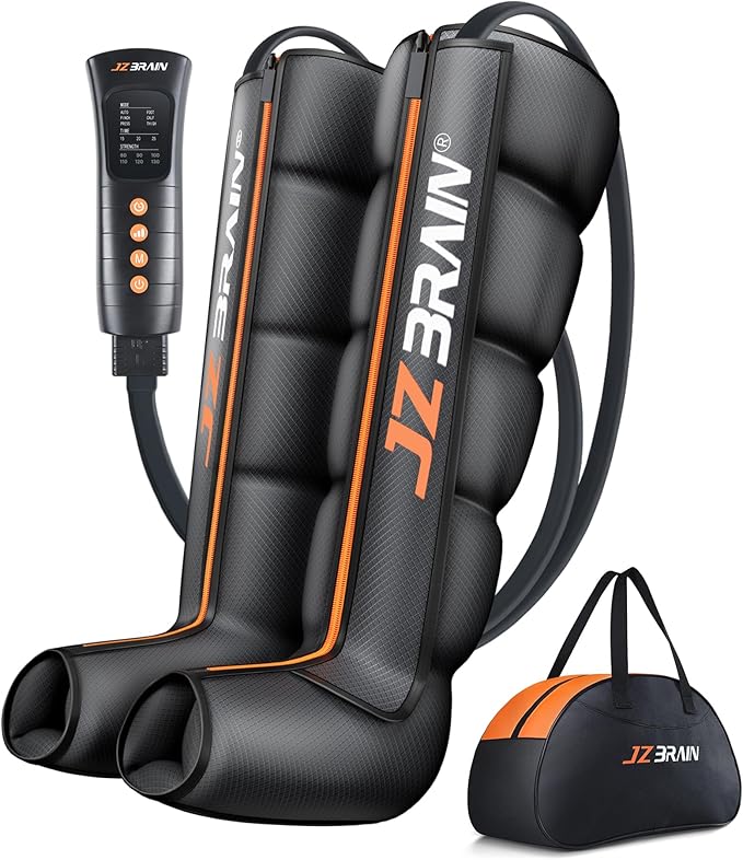 Sequential Air Compression Recovery System : Professional Full Leg Compression Boots for Circulation and Pain Relief - Sequential Device for Muscle Relaxation - for Athletes, Women, Men