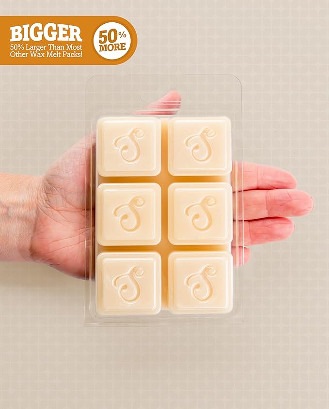 Shortie's Candle Company Vanilla Wax Melts Variety Pack - Vanilla Bean, Vanilla Maple, Cinnamon Vanilla - Formula 117-3 Highly Scented 3 Oz. Bars - Made with Natural Oils - Vanilla Warmer Wax Cubes