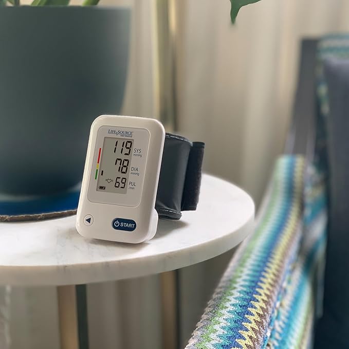 A&D Medical Wrist Blood Pressure Monitor for Home Use - UB-525, BP Adjustable Cuff (5.3-8.5"/13.5-21.5 cm) One Button Operation, 60 Reading Memory, 2 AAA Batteries
