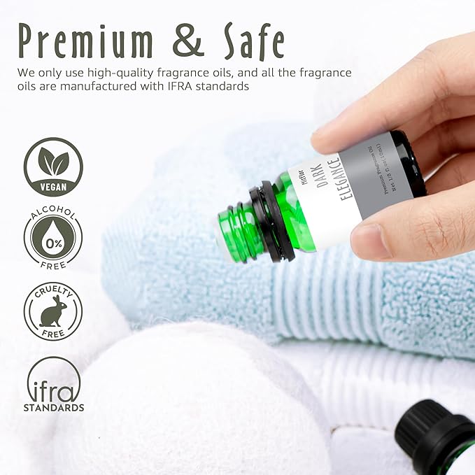 Fragrance Oil, MitFlor Cologne Perfume Oils Set, 10ml x 6, Scented Essential Oils for Diffusers for Home, Fragrance Oil for Soap & Candle Making, Aromatherapy Diffuser Oils Scents Gift Set