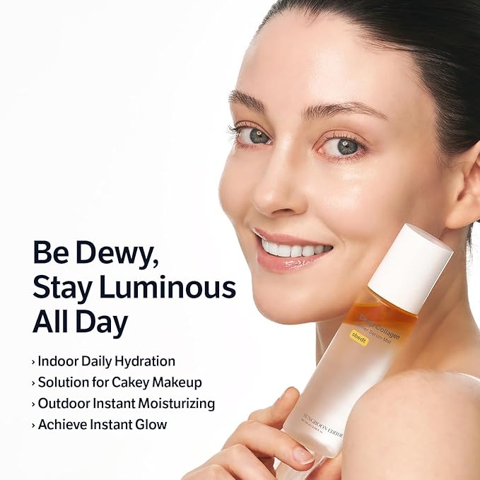 SUNGBOON EDITOR Deep Collagen Ultimate Collagen Glow Set | Filler Serum, Glowy Mist, Retinol Capsule Cream, Pads & Overnight Mask | Anti-Wrinkle, Hydration & Skin Elasticity Set