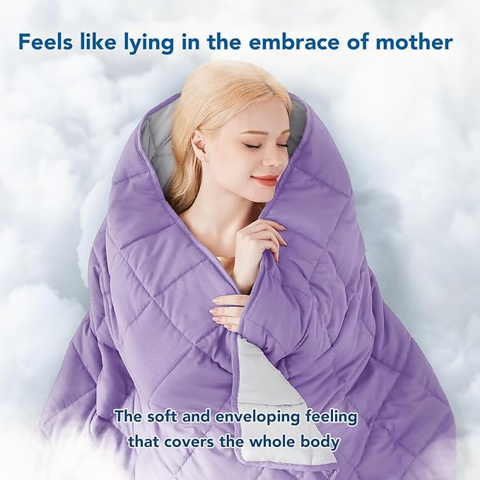 Topcee Weighted Blanket for Adults (20 lbs, 60" x 80") Queen Size Soft Cooling Heavy Blanket Sleeping, Apply to 190-210 lbs Body, Thick Breathable Blanket with Glass Bead, Easy Care
