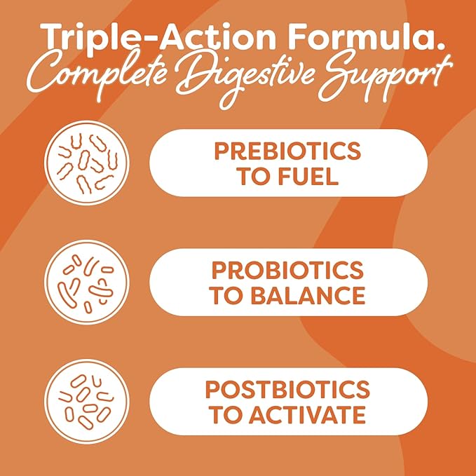 Probulin Total Care Probiotic Supplement, Daily Gut, Digestive, and Immune Health Probiotics Capsules for Men and Women, 20 Billion CFU, Vegan, 90 Count Bottle