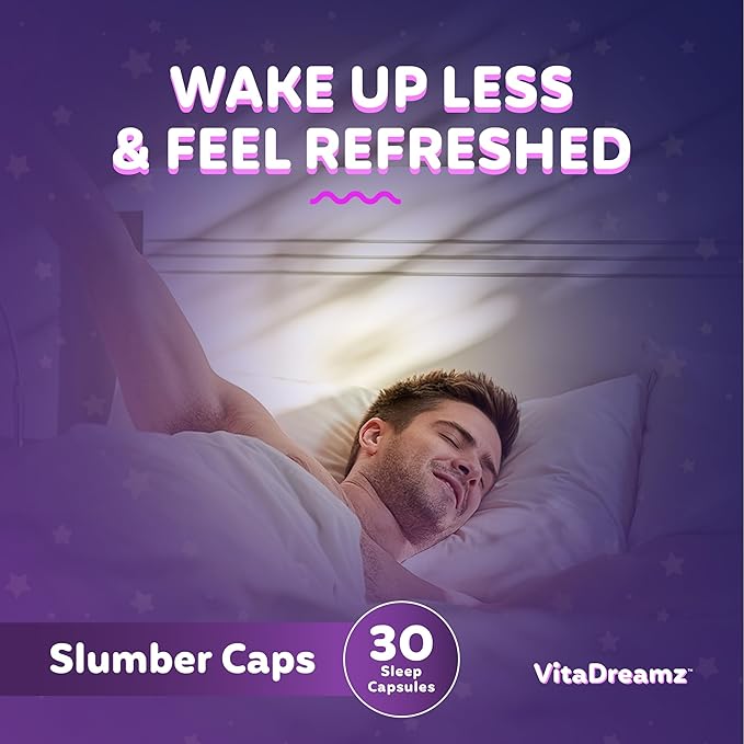 Melatonin Capsules for Sleep - Natural Sleep Aid Supplement with L-Theanine & GABA - SleepEZ Pillowz 30 Count
