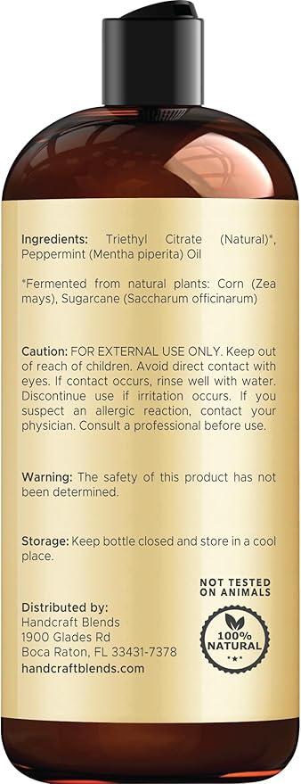 Handcraft Blends Peppermint Essential Oil - Huge 16 Fl Oz - for Candle Making, Soap Making, Diffusers, and Aromatherapy