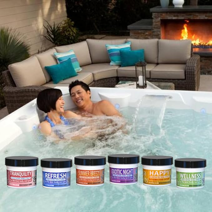 Waters Choice Aromatherapy Spa Salts Sample Pack. Let Spicy Peppermint, Delicious Fruit nectars and Warm Cinnamon Vanilla Relax and Refresh You. Six scents to Delight Your Senses.