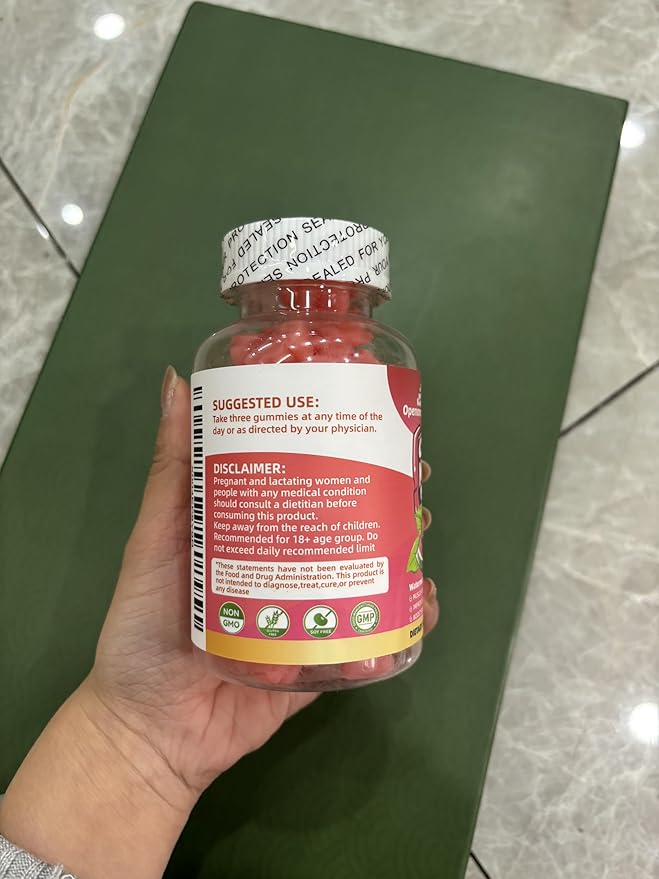 Creatine Monohydrate Gummies Complex for Men & Women -Advanced Formula W/L-Taurine + Vitamin B12, Sugar Free Chewable Supplement,90 Watermelon Gummies