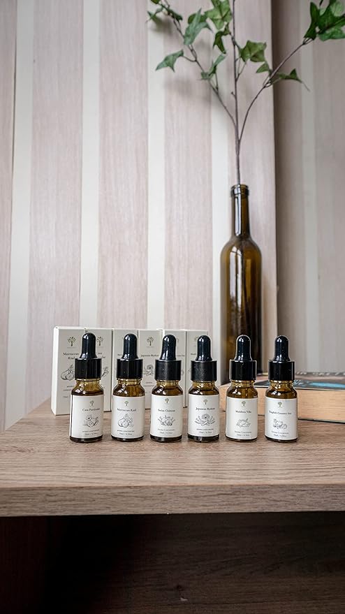 PRISTINE Top 4 Hotel Blend Essential Oils 4 Pcs Set for Electronic Diffuser for Home, Humidifier, Aromatherapy Fragrance for Home (English Country Inn,Maldives Villa,Swiss Château,Japanese Ryokan)