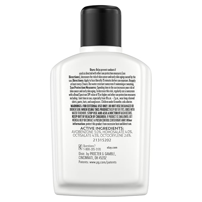 Olay Complete All Day Moisturizer with Broad Spectrum SPF 15 Normal, 4 Fl Oz (Pack of 1)