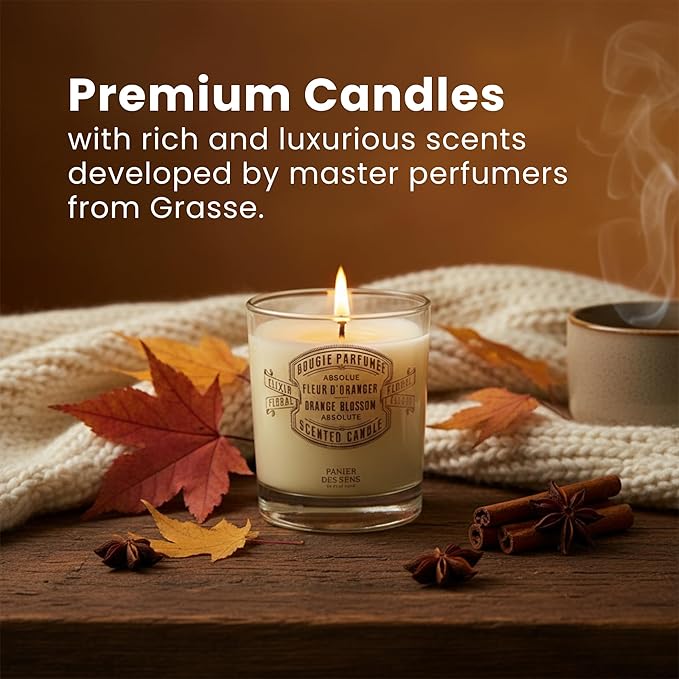 Panier des Sens β Geranium Candle β Long Lasting Scented Candles for Home β Gift β 100% Natural Cotton Wick β Decorative Candles Home Gifts - 6.3oz