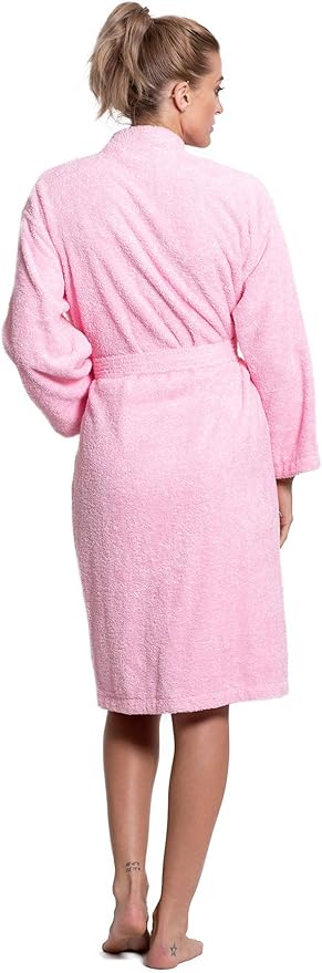 Turkuoise Soft & Absorbent Towel Robe, 100% Cotton Turkish Terry Cloth Kimono Bathrobes for Women