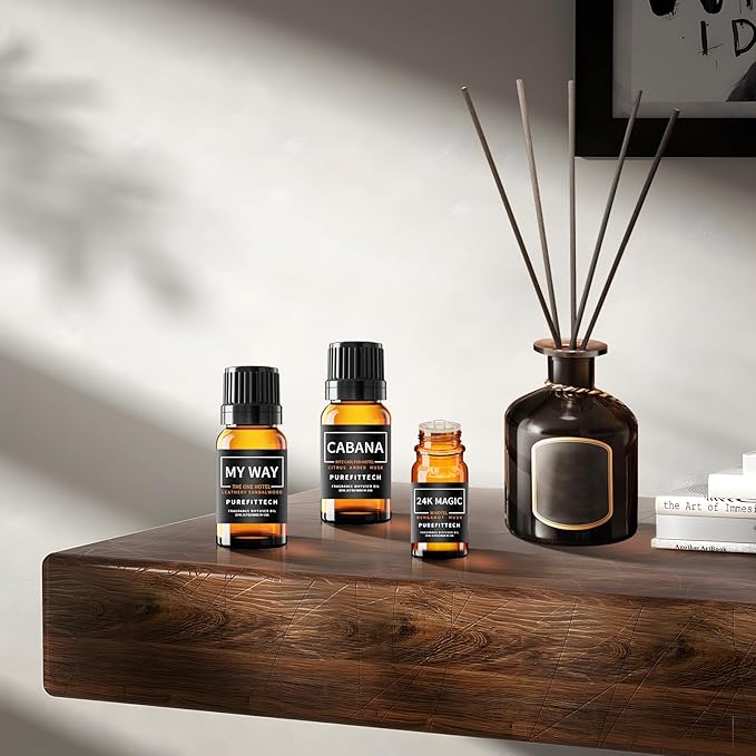 Hotel Diffuser Oil 24K Magic Inspired by The W Hotel Scent, Hotel Essential Oils for Home, Office, Spa,2Pack 10mL*2, 0.34fl oz Hotel Collection Diffuser Oil for Diffusers & Humidifiers,Made in USA