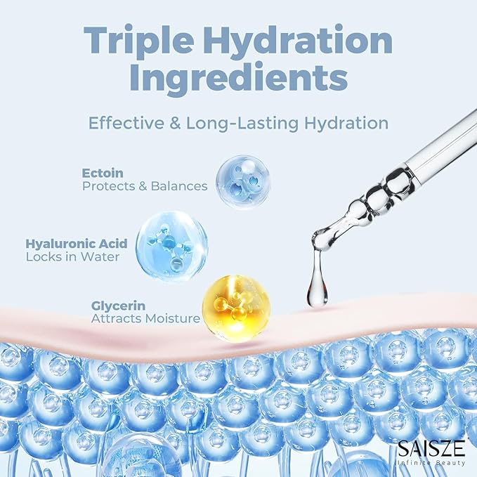 Hyaluronic Acid Serum For Face, Anti Aging Skin Care Facial Serums, Hydrating, Moisturizing and Plumping, Face Moisturizer For Dry Skin, 60ml