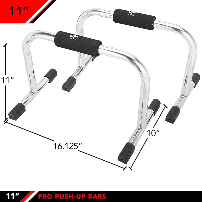 JFIT Tall Pro Push Up Bar Stand, 11-Inch