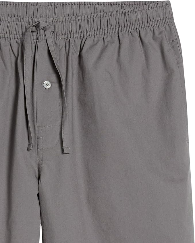 Amazon Essentials Mens Straight-Fit Woven Pajama Pant with Pockets
