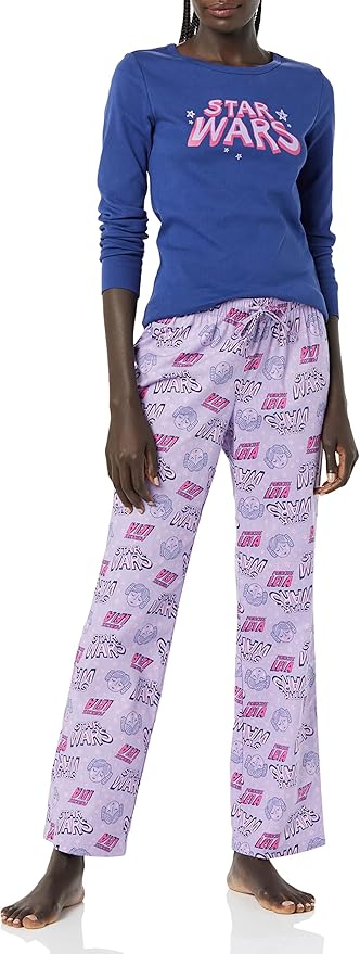 Amazon Essentials Disney | Marvel | Star Wars Women's Flannel Pajama Sleep Sets