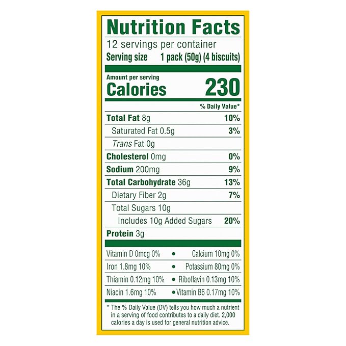belVita Breakfast Bars Biscuits, Golden Oat, Value Pack, 12 Packs (4 Biscuits Per Pack)