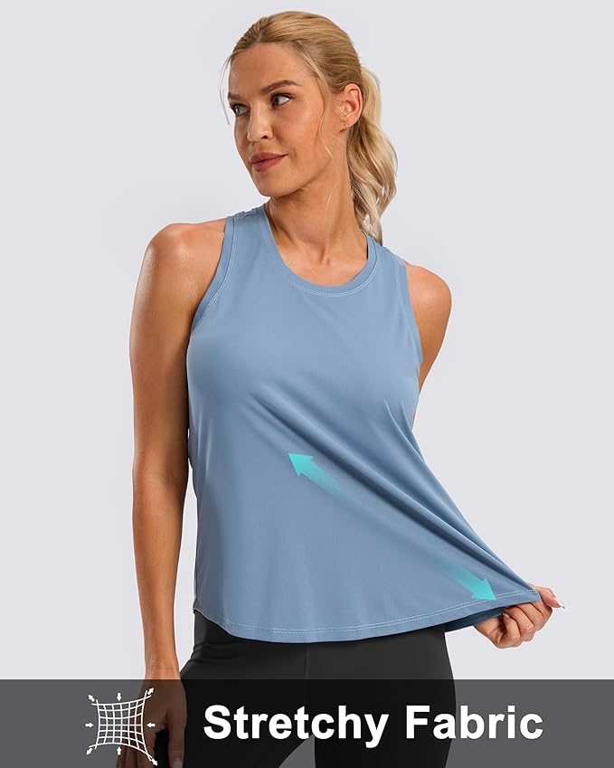 G Gradual Women's Workout Tank Tops Racerback Athletic Yoga Tops Loose Fit Sleeveless Running Gym Sports Shirts for Women