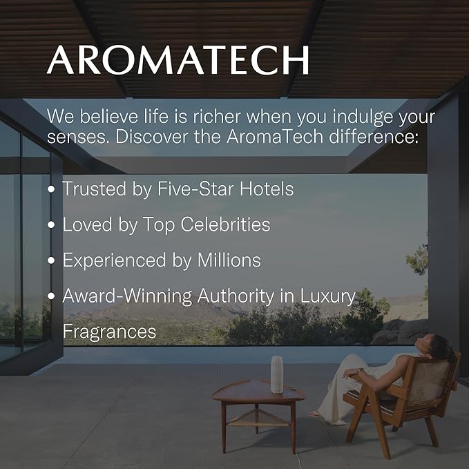 AromaTech Santal Vanilla Premium Aroma Oil – Refined & Elegant Home Fragrance with Notes of Fir, Cedarwood & Leather for Scent Diffusers, Cold-Air and UltraSonic Scent Machines – 30 mL