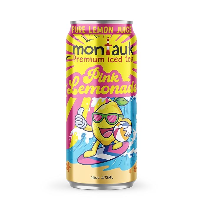 Montauk Premium Iced Tea, Ready-to-Drink Tea, 16 fl oz Cans (Pack of 12, Variety Pack)