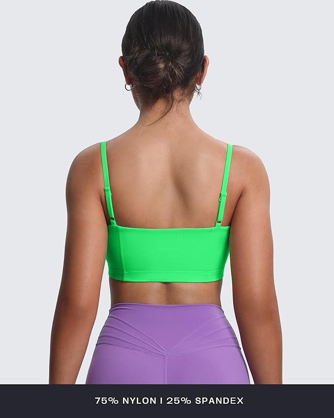 Aoxjox Women's Workout Bandeau Bras Training Fitness Running Yoga Crop Tank