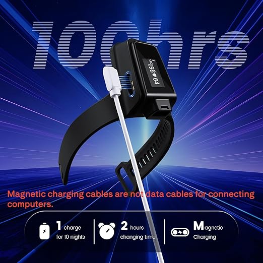 Wellue Wrist Pulse Oximeter| 100-Hour Endurance Blood Oxygen Monitor with Audible Reminder, Rechargeble Checkme O2 Ultra for Tracking SpO2 and Pulse Rate, Comes with Free PC Software & APP