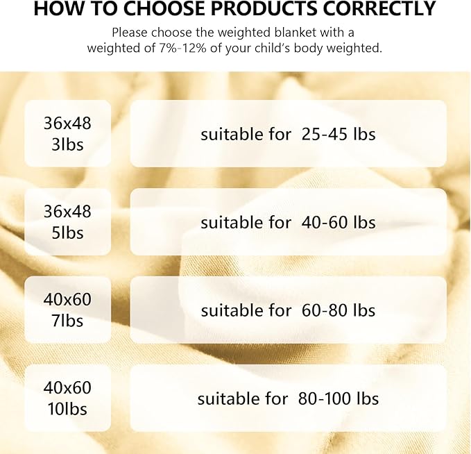 L'AGRATY Weighted Blanket - 36"x48" 5lbs Microfiber Material with Glass Beads Small Blanket for All-Season Summer Fall Winter Soft Thick