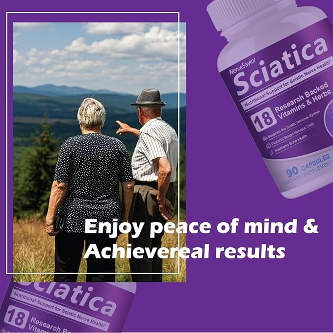 for Neuropathy,Sciatica Nerve Support Supplement - Alpha Lipoic Acid for Nerve Health in Feet, Hands & Legs - 90 Capsules