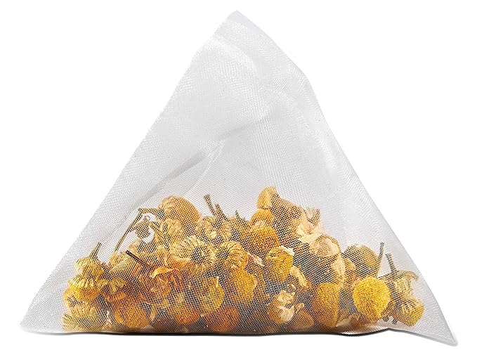 Two Leaves and a Bud Organic Chamomile Tea Bags, Naturally Caffeine Free, Whole Leaf Herbal Chamomile Tea in Compostable Sachets, 15 Count (Pack of 6)