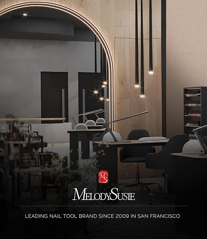 MelodySusie Professional Nail Drill, 30000 RPM Rechargeable Electric E File, SC320H Acrylic Gel Grinder Tools,Portable Nail Drill with 6 Bits Efile for Gel Nails Removing Manicure Pedicure Salon