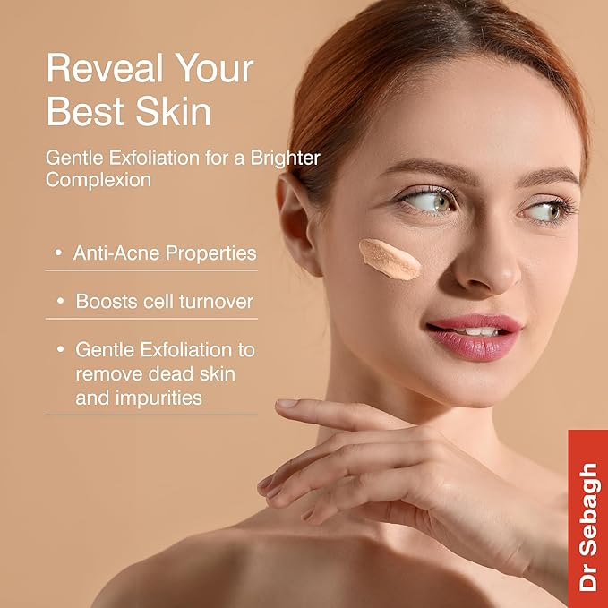 Dr Sebagh Deep Exfoliating Mask (1.7 fl oz) | Formulated For More Sensitive Skin | Enhanced with Azelaic Acid & Lactic Acid | Hydrate, Exfoliate & Rejuvenate | Minimises Appearance of Facial Lines
