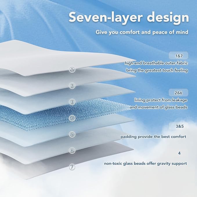 Topcee Weighted Blanket for Adults (12 lbs, 48" x 72") Twin Size Soft Cooling Heavy Blanket Sleeping, Apply to 110-130 lbs Body, Thick Breathable Blanket with Glass Bead, Easy Care