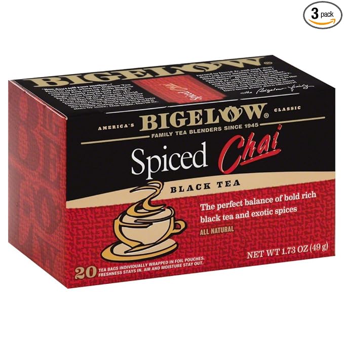 Bigelow Tea Chai Spiced 20bg - 3 PACK