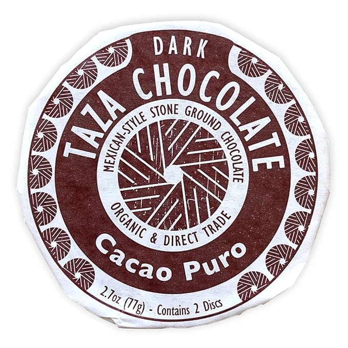 Taza Chocolate Organic Mexicano Disc 70% Dark Chocolate, Cacao Puro, 2.7 Ounce (12 Count), Vegan