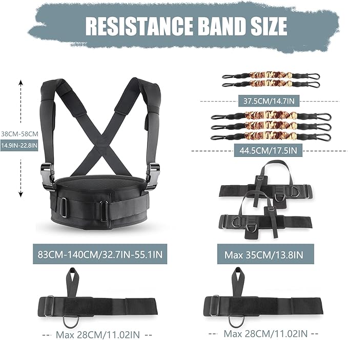 YNXing Speed Strength and Agility Resistance Bands