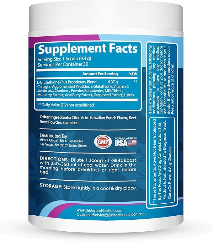 6970mg Glutathione Powder for Skin Brightening Enhanced with Collagen & Vitamin C | Brightens Skin, Fades Dark Spots & Melasma, Anti-Aging Antioxidant | Supports Immune, Gut & Liver Health