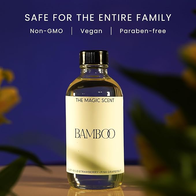 The Magic Scent Bamboo Diffuser Oil - Hotel & Home Luxury Scents Inspired by The Four Seasons, Bora Bora - Diffuser Oil Scents for Home Designed for Use in All Diffusers - 8.5 fl oz, 250 mL