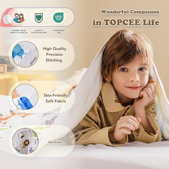Topcee Weighted Blanket (5 lbs, 36" x 48") Cooling Throw Heavy Blanket for Sleeping Apply to 40-60 lbs, Soft Thick Breathable Blanket with Glass Bead, Easy Care