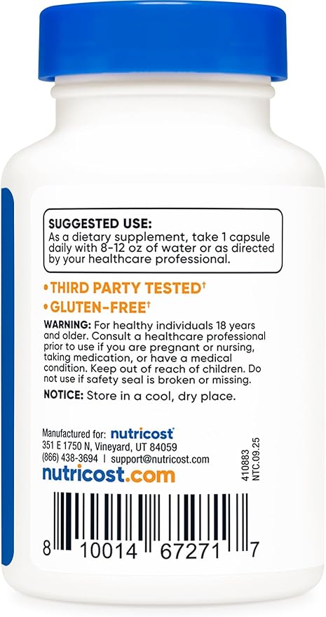 Nutricost Melatonin 3mg, 240 Tablets - 3mg Per Serving, Non-GMO, Gluten Free