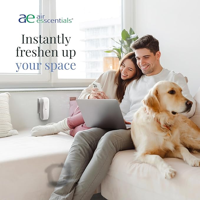 Air Esscentials Fresh Fur-Ever Aroma Oil - Pet-Preferred Pure Essential Oil for Scent Machines & Cold-Air Diffusers | Juicy Peach & Lemongrass | Floral Harmony | Comforting Sandalwood Finish | 100mL