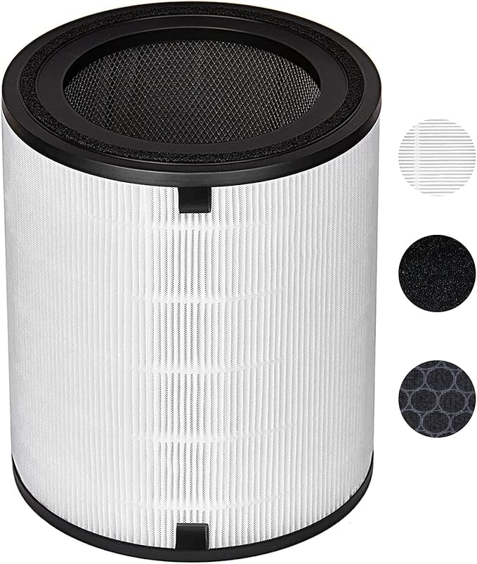 for LEVOIT LV-H133 Air Purifier Replacement Filter Set -True and Activated Carbon Filters -Compatible with Tablenco LV-H133-RF Filter Set for 3-in-1 LV-H133 Air Purifier