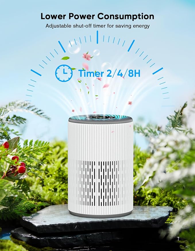 DAYETTE Air Purifier for Home Large Room up to 1300 sq ft, H13 Air Purifiers for Bedroom Pets with Fragrance Sponge, Remove 99.97% Smoke/Pet Dander/Pollen, Quiet 20dB Sleep Mode
