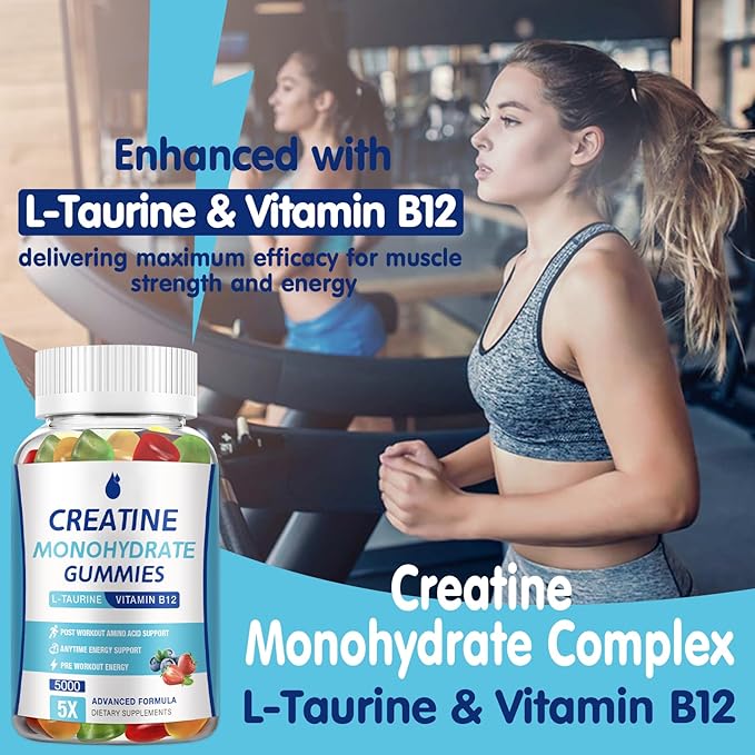 Creatine Monohydrate Gummies - Low Sugar Chewable Gummy