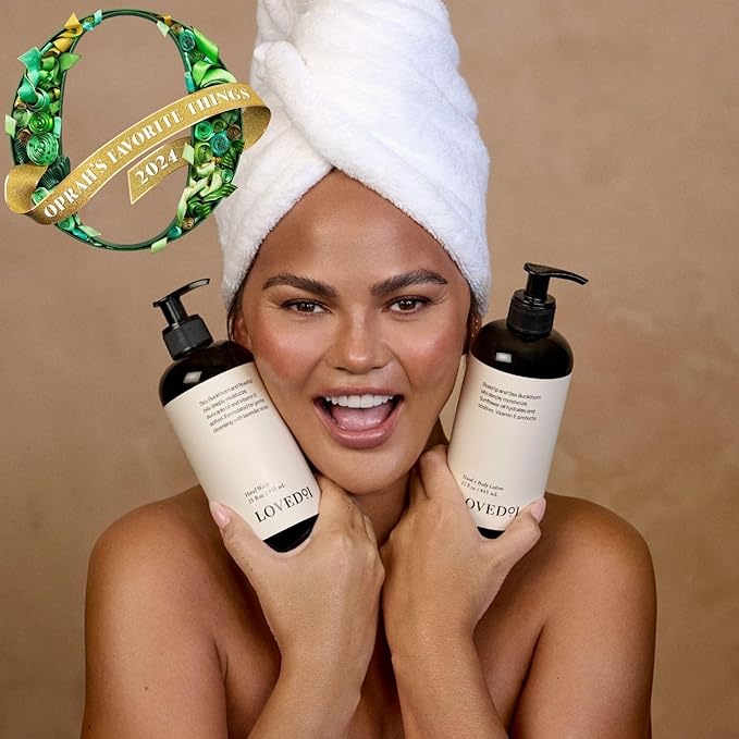Loved01 Hand Care Duo, Oprah's Favorite Things, Cleansing & Moisturizing Bundle (15 Oz Hand Wash & 15 Oz Hand & Body Lotion)