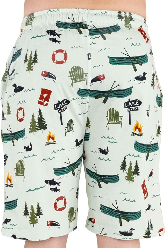Lazy One Pajama Shorts for Men, Men's Pajama Bottoms, Sleepwear