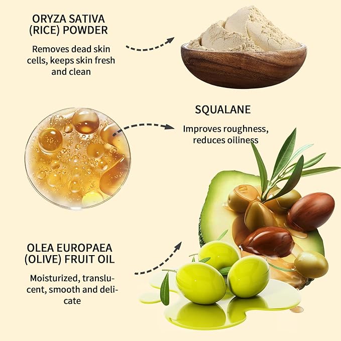 O'KADY Avocado Face & Body Scrub - 11.8 fl oz (350ml) - Gentle Exfoliating with Rice Powder & Olive Oil - Hydrating Formula for Smooth Skin - Fragrance-Free