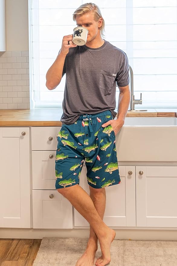 Lazy One Pajama Shorts for Men, Men's Pajama Bottoms, Sleepwear